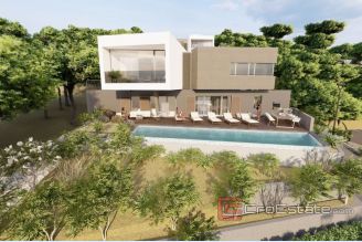 001 2035 119 Trogir villa with pool and open sea view