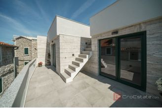 015 2044 11 Vodice Stone house with rooftop terrace and jacuzzi for sale