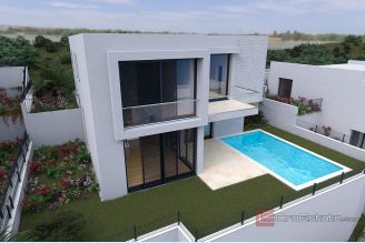 001 2018 265 Rogoznica Newly built villa with pool near the sea for sale