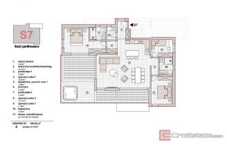 013 2046 81 Primosten Penthouse with panomramic sea view for sale