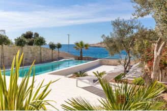 001 2022 471 Rogoznica Modern villa with pool in the first row to the sea for sale