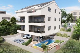 001 2035 312 Trogir Modern two bedroom apartment with a sea view for sale
