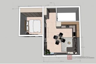 011 2035 391 Trogir One bedroom apartment with garden and a sea view for sale
