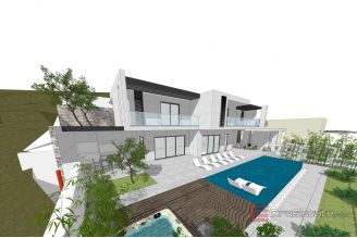 006 5538 30 Omis Building land with open sea view for sale